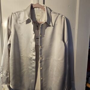 Calvin Klein White Button-Up Shirt